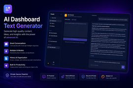 AI Text Generator Dashboard